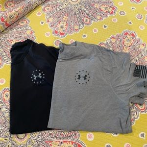 Two Under Armour Men’s Large Freedom Shirts